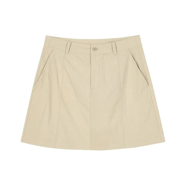 Skechers SS24 Casual Short Skirts Women's Beige Brown-0