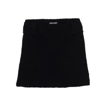 MIU MIU SS23 Casual Short Skirts Women's Black