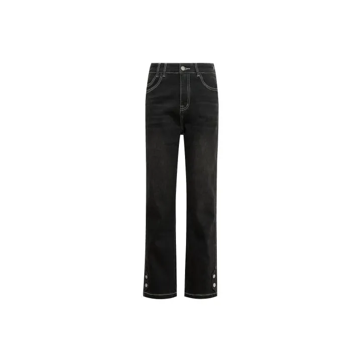 MEIYANG Jeans Women's Black-0