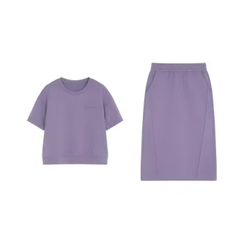 Mo Han Yi Mei Skirt Set Women's Purple