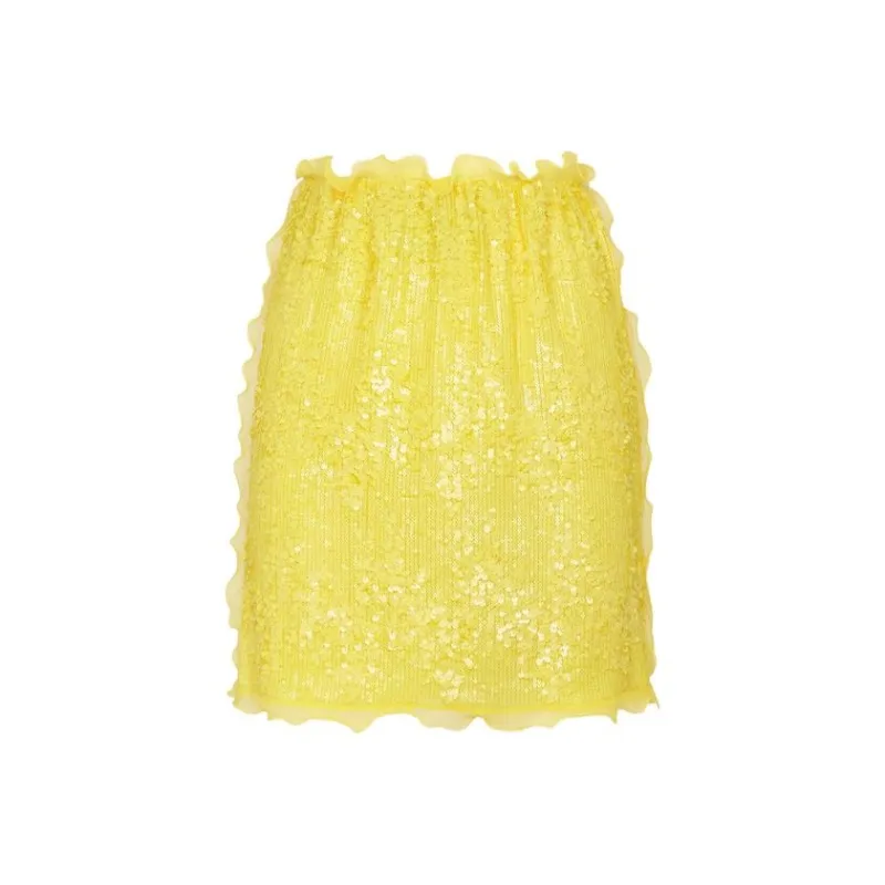 FENDI SS23 Skirt Women's Yellow-0