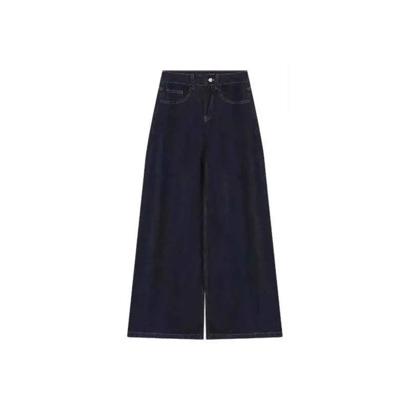 DanerWang Jeans Women's Dark Blue-0
