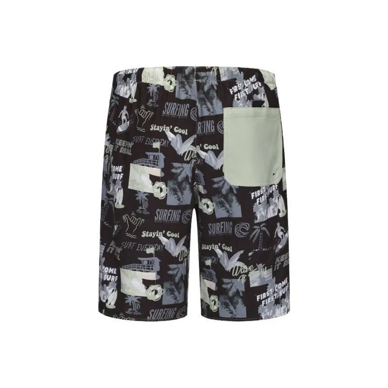 DECATHLON OLAIAN Beach Shorts Men's Black-1
