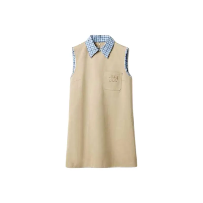 MIU MIU Layered Sleeveless Mini Dress-0