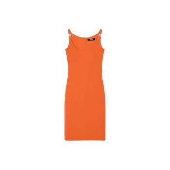 VERSACE Cady Sleeveless Midi Dress