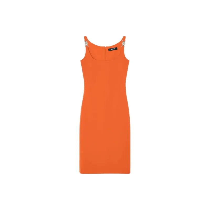 VERSACE Cady Sleeveless Midi Dress-0