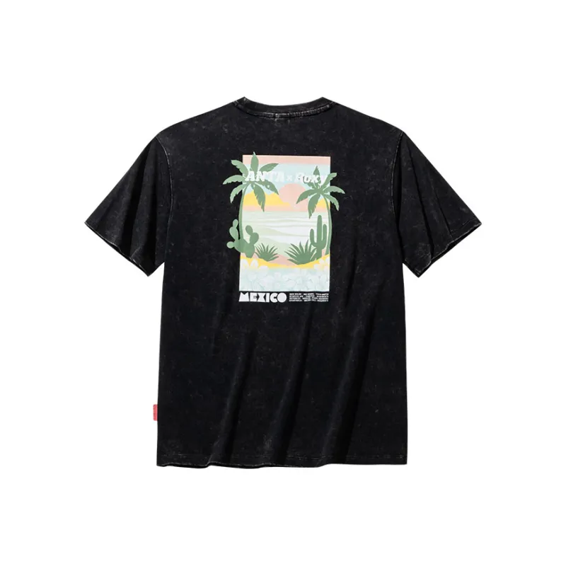 Anta x ROXY Life Collection T Shirt Women's Basic Black-1