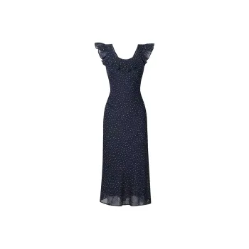 Incolore Short Sleeved Dresses Women's Navy Blue