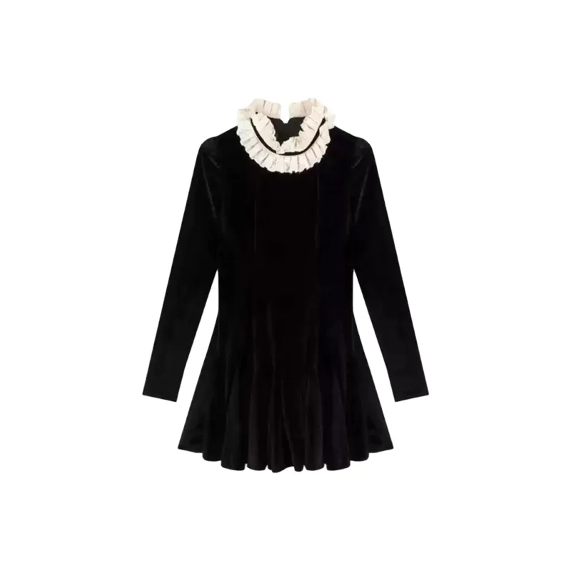 JOSR Long Sleeved Dress Women's Black-0