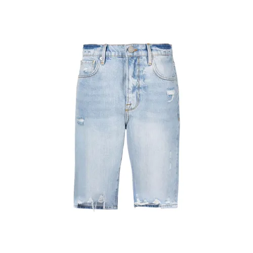FRAME Knee-length Denim Shorts