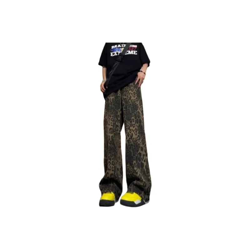 NHZN Jeans Women's Leopard Print-0