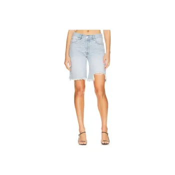 FREE PEOPLE Denim Shorts Women's Blue
