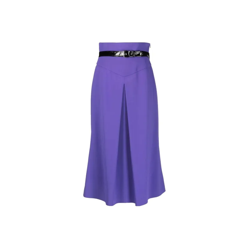 MOSCHINO High waisted Belted Skirt-0