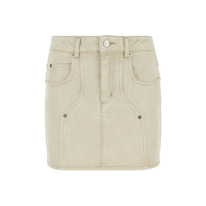 ISABEL MARANT Vesna Denim Mini Skirt-0