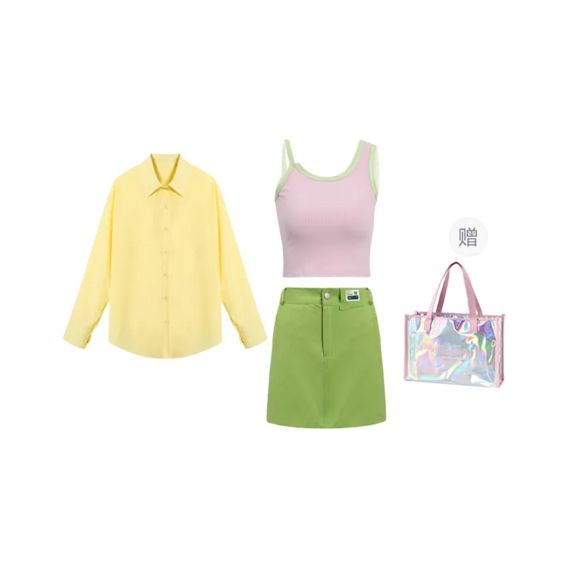 XUANSHU Two Piece Skirt Sets Women's-4