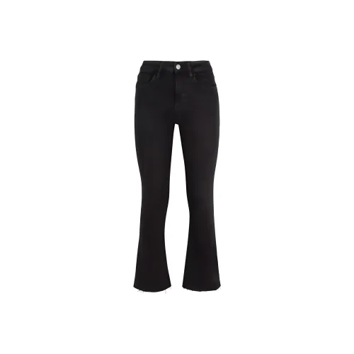 FRAME Le Crop Mini Boot chuck Raw Fray Jeans