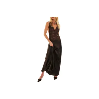 FREE PEOPLE Ronny Kobo Naila Dress Sleeveless Dress Women's Chocolate