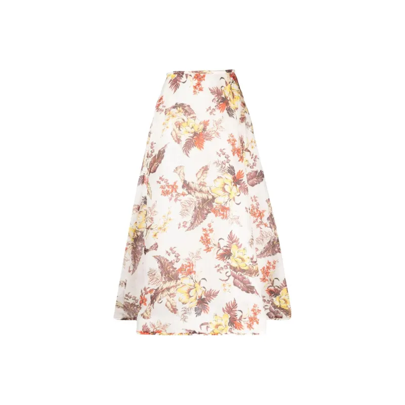 Zimmermann Matchmaker Floral print A line Skirt-0