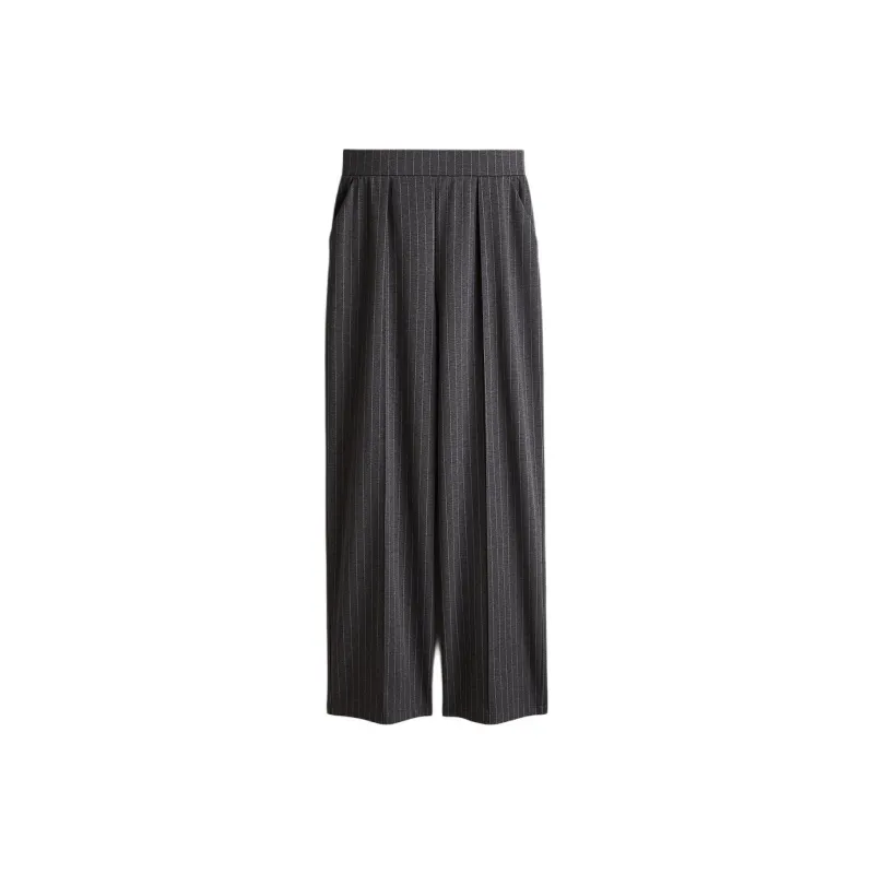 H&M Suit Trouser Women's Dark Gray/Pinstripe-0
