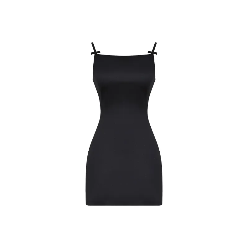 HOUSE OF CB Dainty Slip Dress Women's BLACK/Black-3