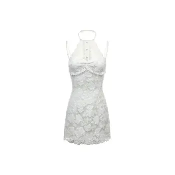 PLAY BUSH Sleeveless Dress Women's White