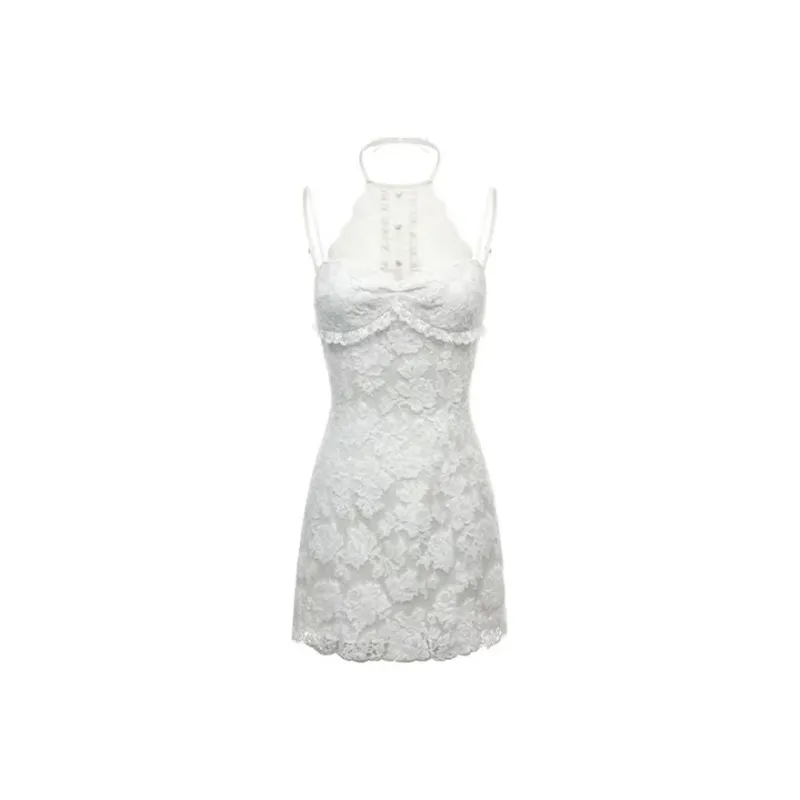 PLAY BUSH Sleeveless Dress Women's White-0