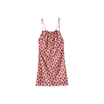 DOKZB Slip Dresses Women's Red