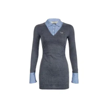 Zonibom Long Sleeved Dress Women's Dark Gray