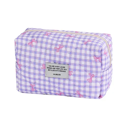 MILO BLISS Refreshing Plaid Cosmetics Storage Bag Portable