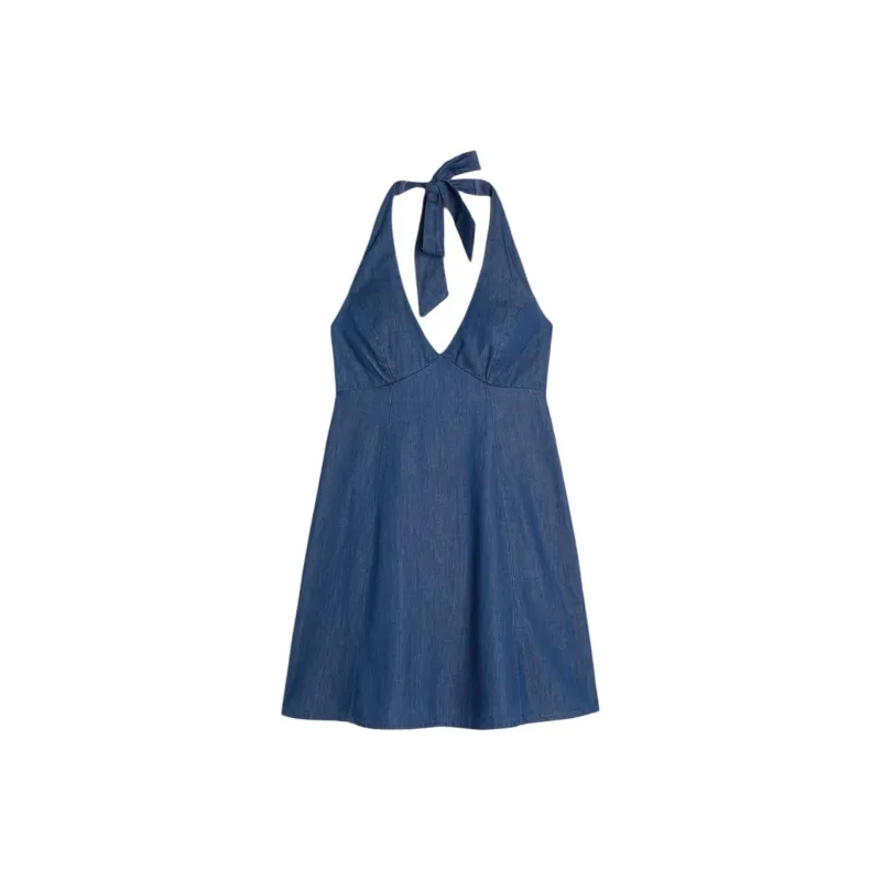 Hollister Sleeveless Dress Women's Blue-0