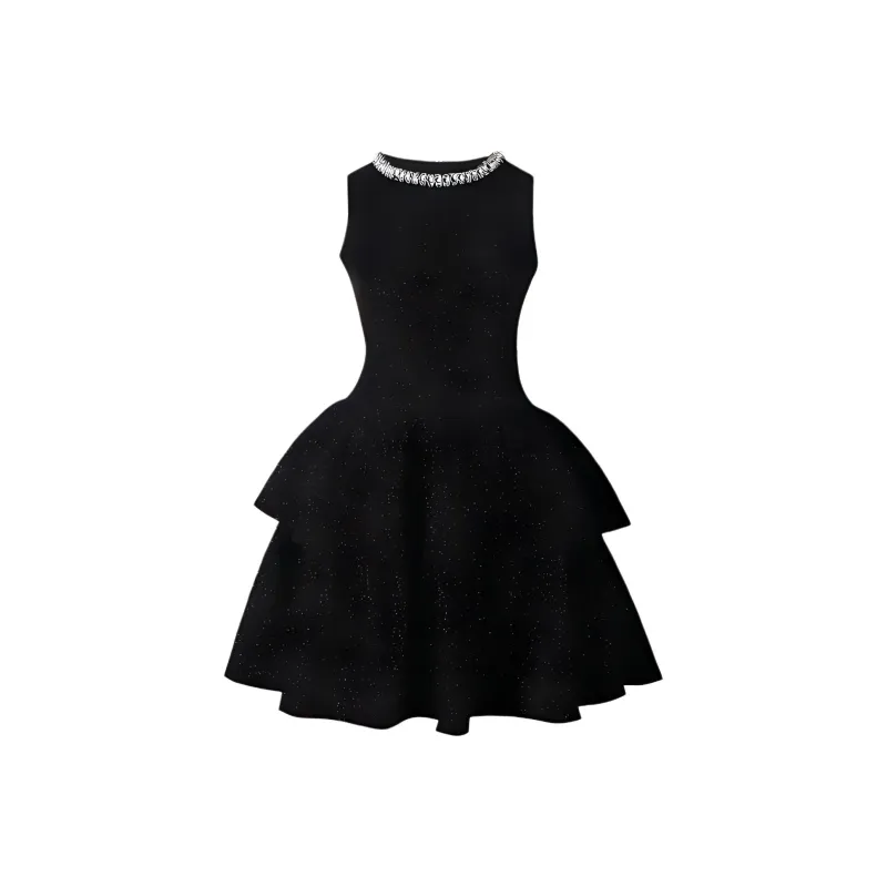 AHDO Sleeveless Dress Women's Black-0