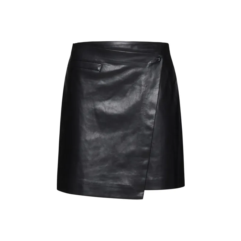 DKNY Wrap Mini Skirt-0