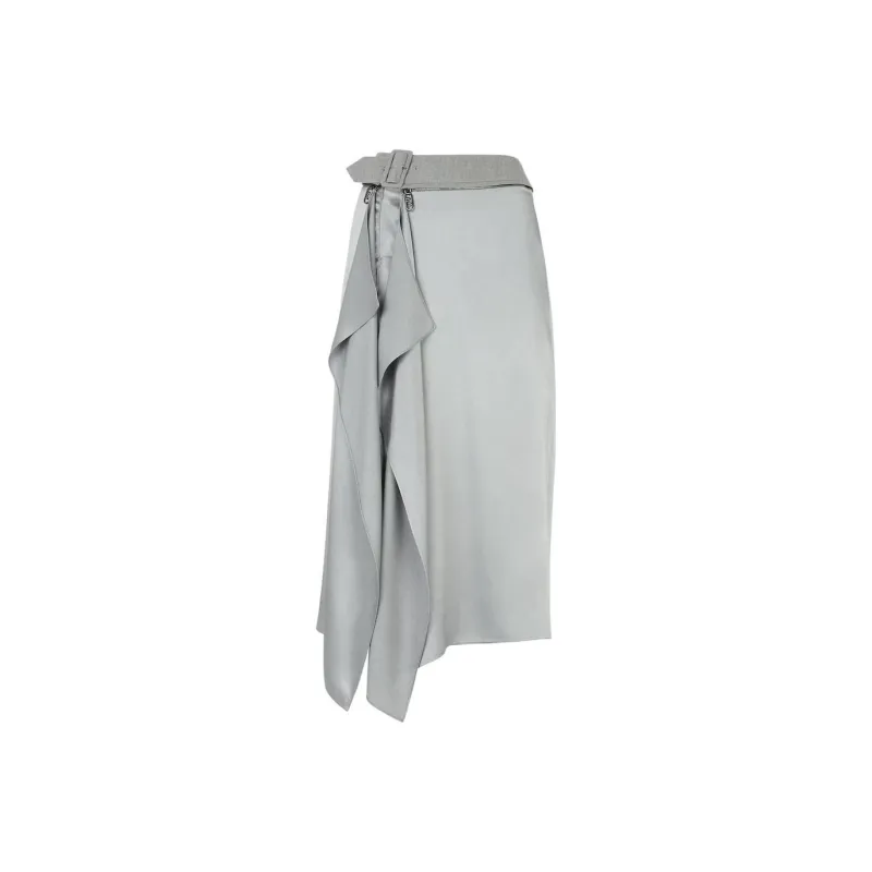 FENDI Satin finish Midi Skirt-0
