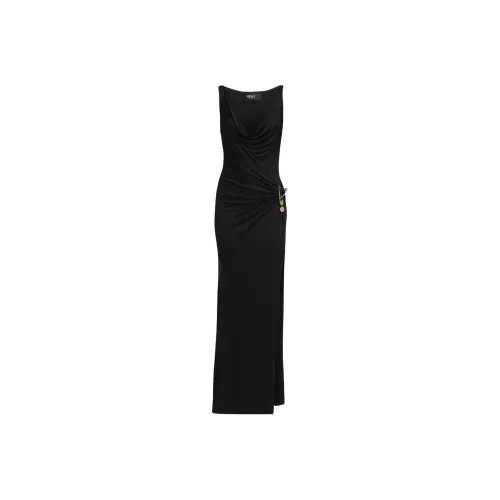 VERSACE Sleeveless Safety Pin Detailed Dress