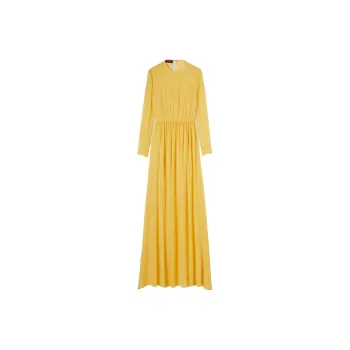 GUCCI Long Sleeved Dress Women's Yellow