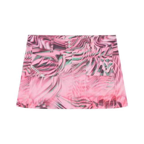 DIESEL Casual Short Skirts Women's Pink