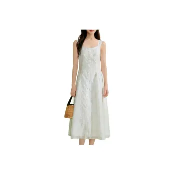 Inman Sleeveless Dress Women's Pear Blossom Beige