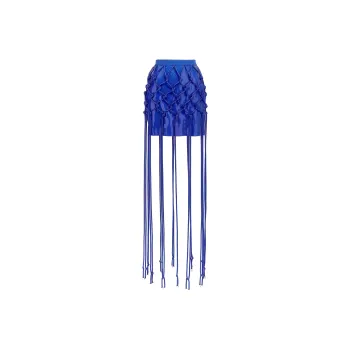 DAVID KOMA Casual Short Skirts Women's Blue