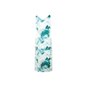BBLLUUEE Sleeveless Dress Women's Copper Green