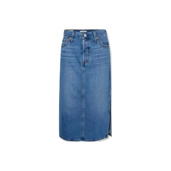 Levis Mid rise Denim Mid Skirt