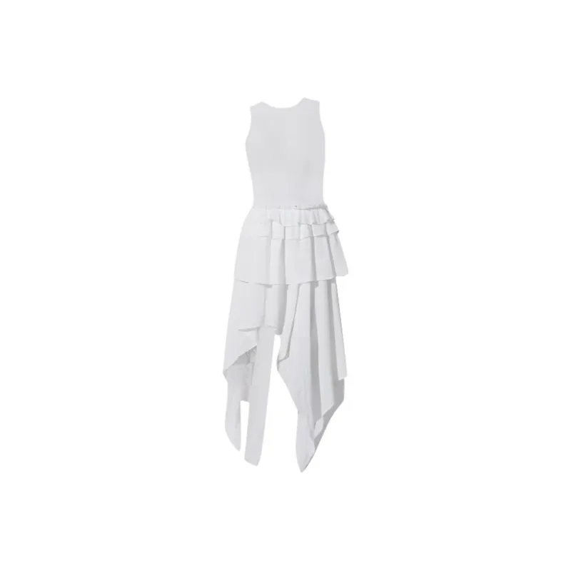 TENNE GIRL Sleeveless Dress Women's White-0