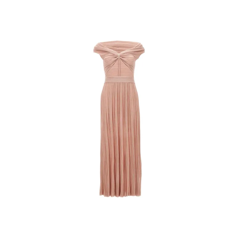 Antonino Valenti Short Sleeved Dress Women's Apricot-0