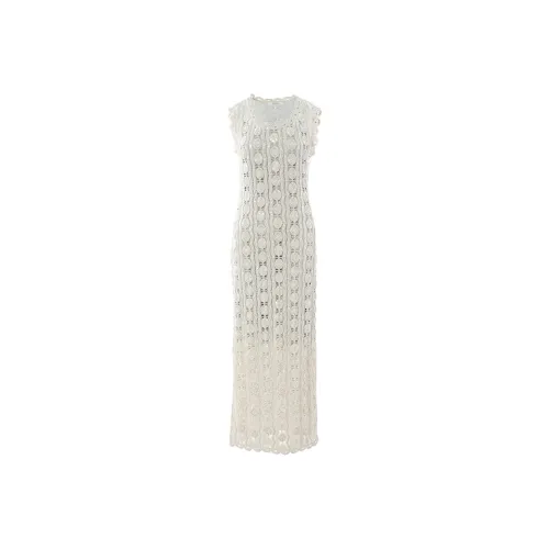 BESIONIA SS25 Sleeveless Dress Women's Light Apricot