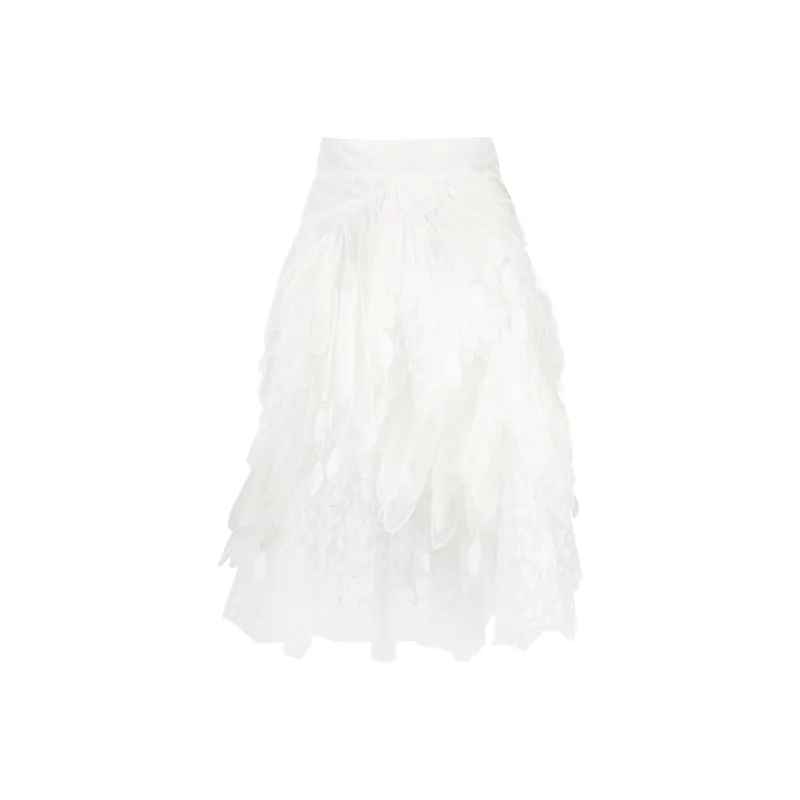 Zimmermann Casual Long Skirts Women's White-0