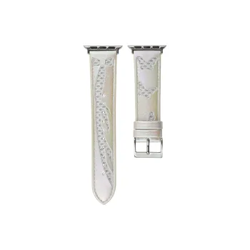 KVZUVUU Watch Band Apple Compatibility Cowhide Leather Material