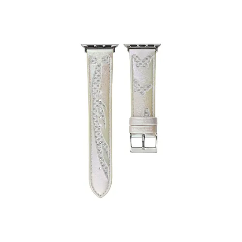 KVZUVUU Watch Band Apple Compatibility Cowhide Leather Material