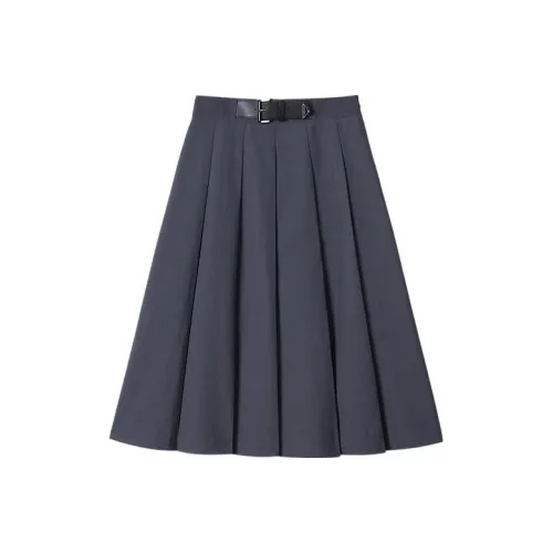 YINER GoodLand Casual Long Skirts Women's Dark Gray