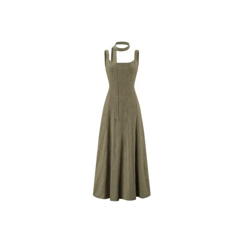 Udon House Slip Dress Women's Green