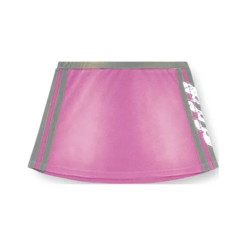 DIESEL O Uncut Stripe Sun Faded Mini Skirt 'Berry/Red'