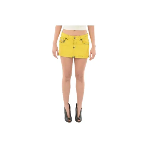 DIESEL Casual Short Skirts Women's Yellow